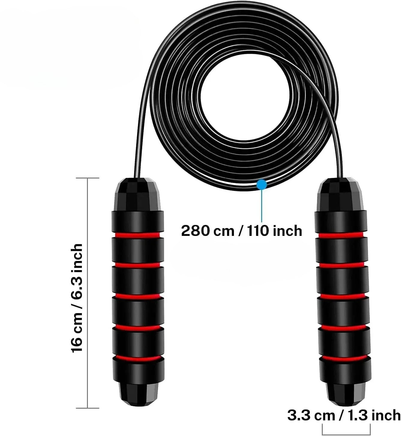 Corde à sauter en acier réglable