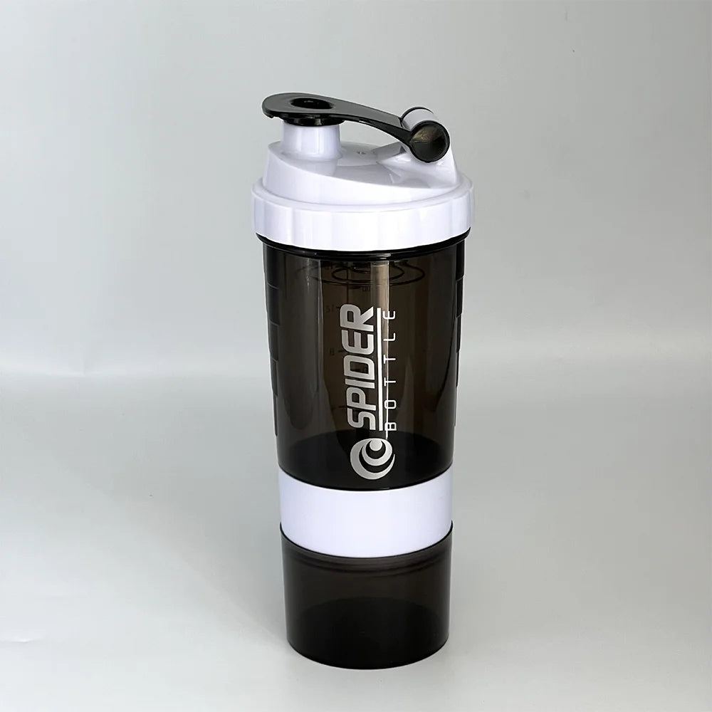 Bouteille de protéines Shaker à 3 couches