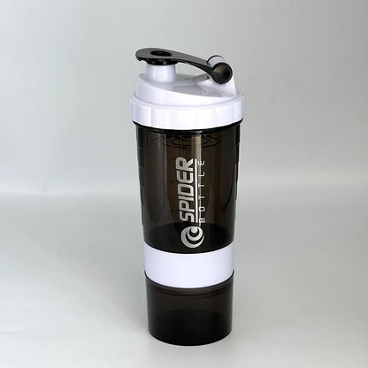 Bouteille de protéines Shaker à 3 couches