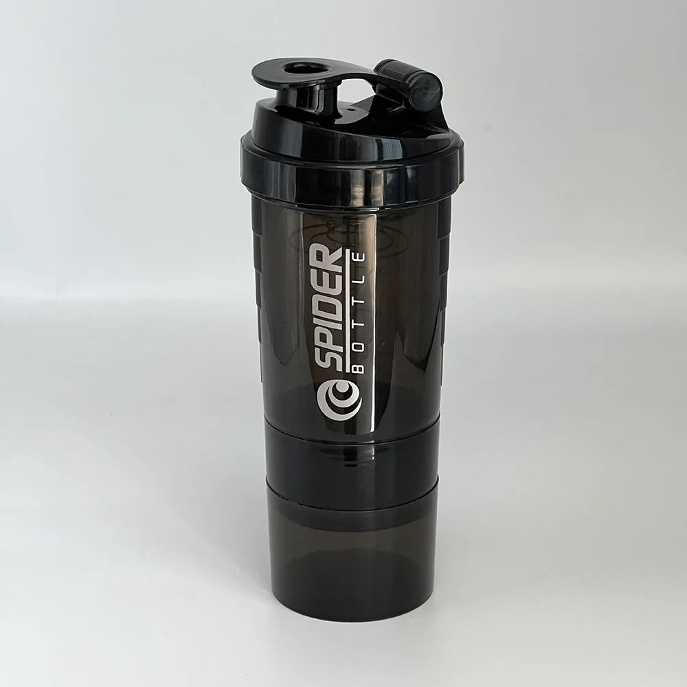 Bouteille de protéines Shaker à 3 couches
